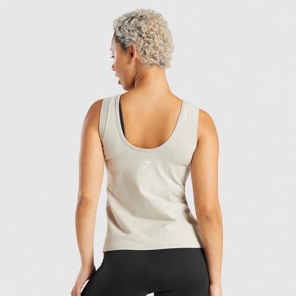 Gymshark slice graphic tank pebble grey - Picture 2 of 4